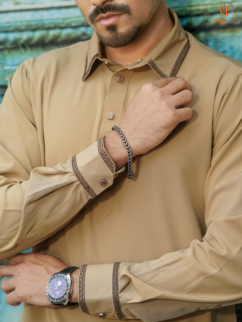 Pathani Kabli Set – Desert Beige