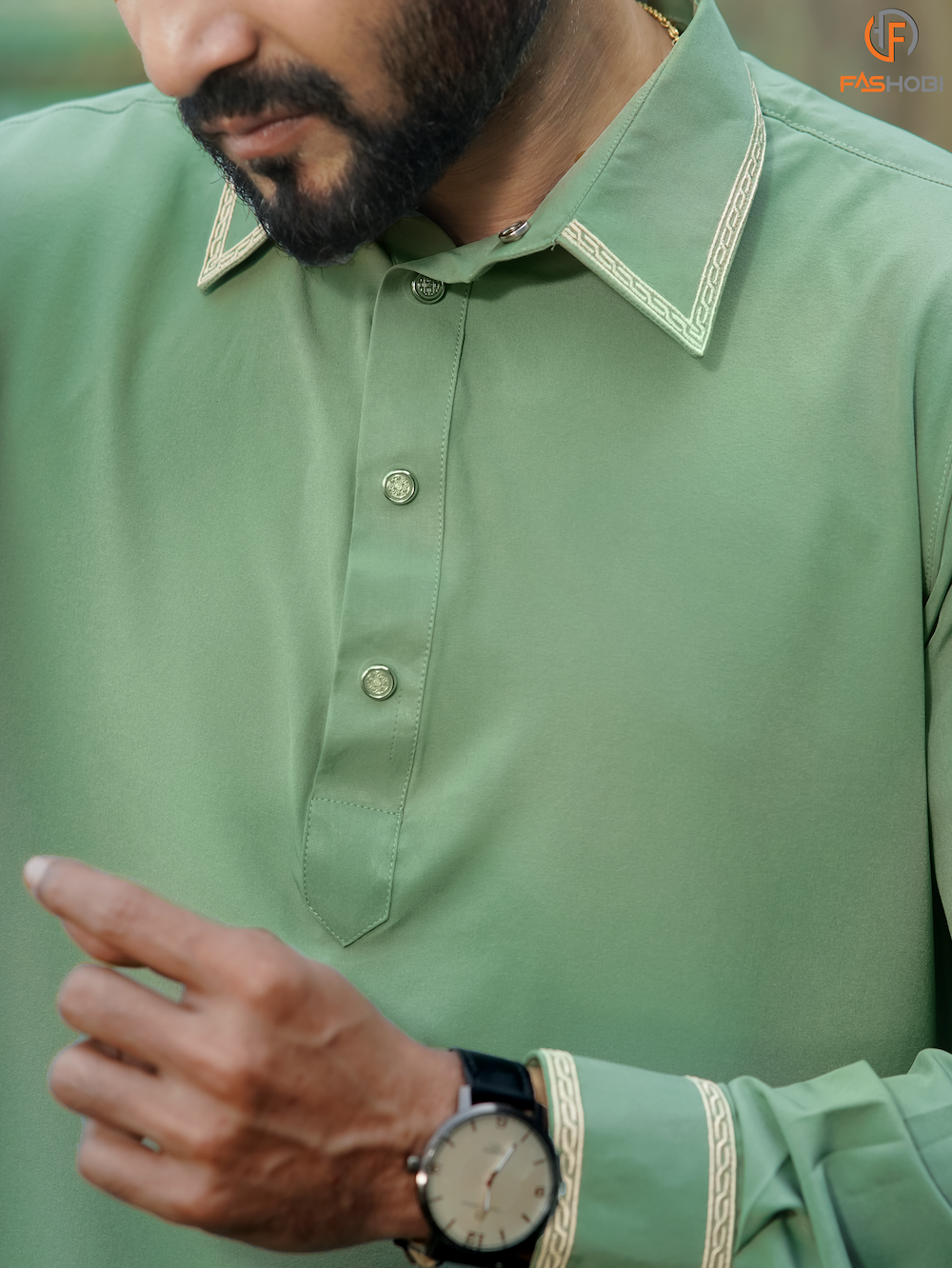 Pathani Kabli Set – Deep Lemon