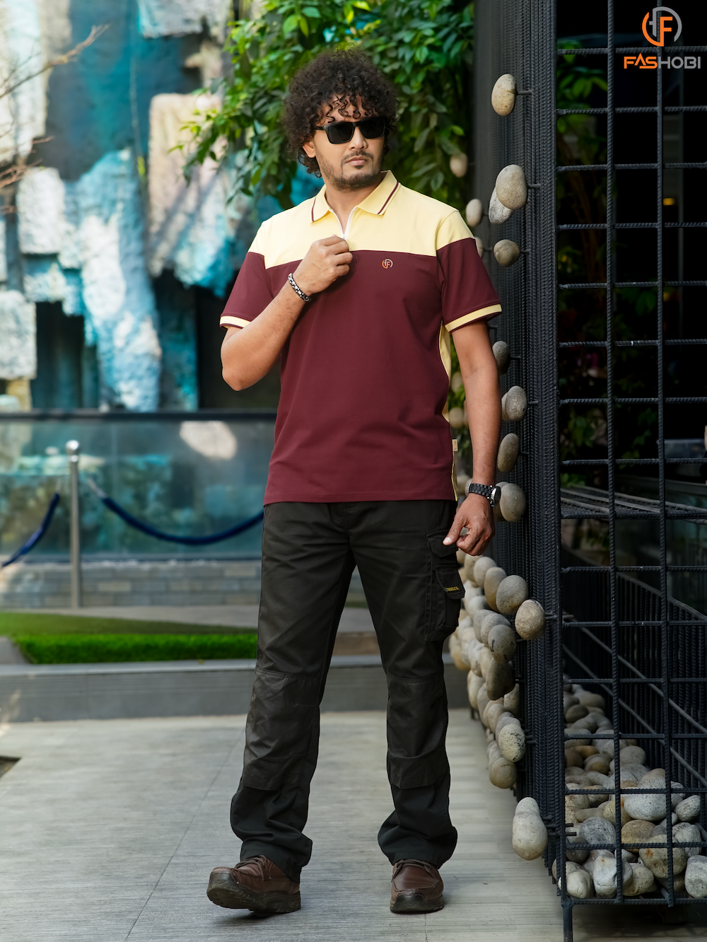 Fusion Zip Polo (Burgundy Fusion)
