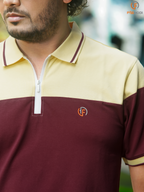 Fusion Zip Polo (Burgundy Fusion)
