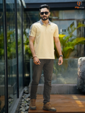 Signature Stripe Polo (Royal Sand)