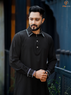 Pathani Kabli Set – Midnight Black