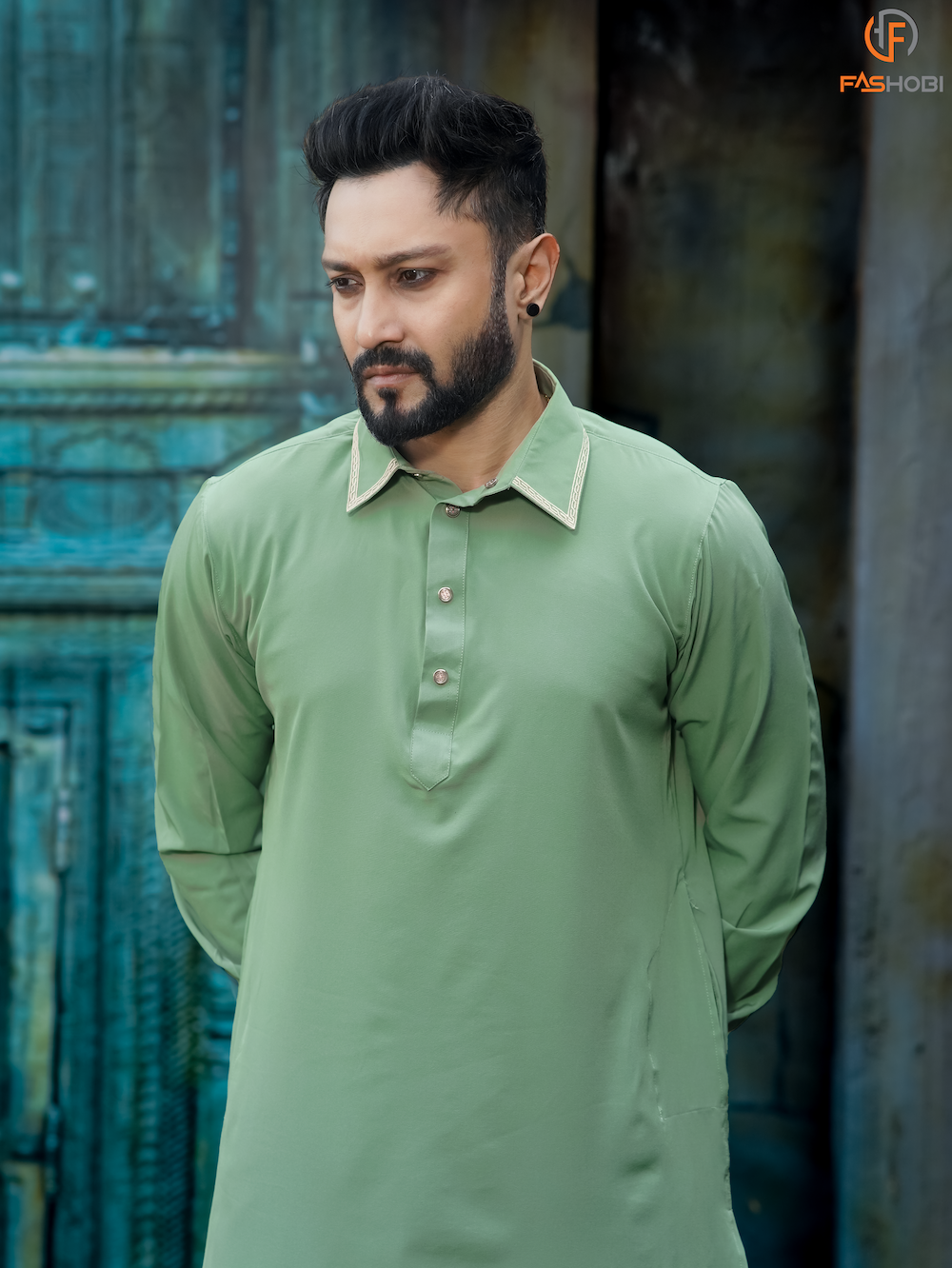 Pathani Kabli Set – Deep Lemon