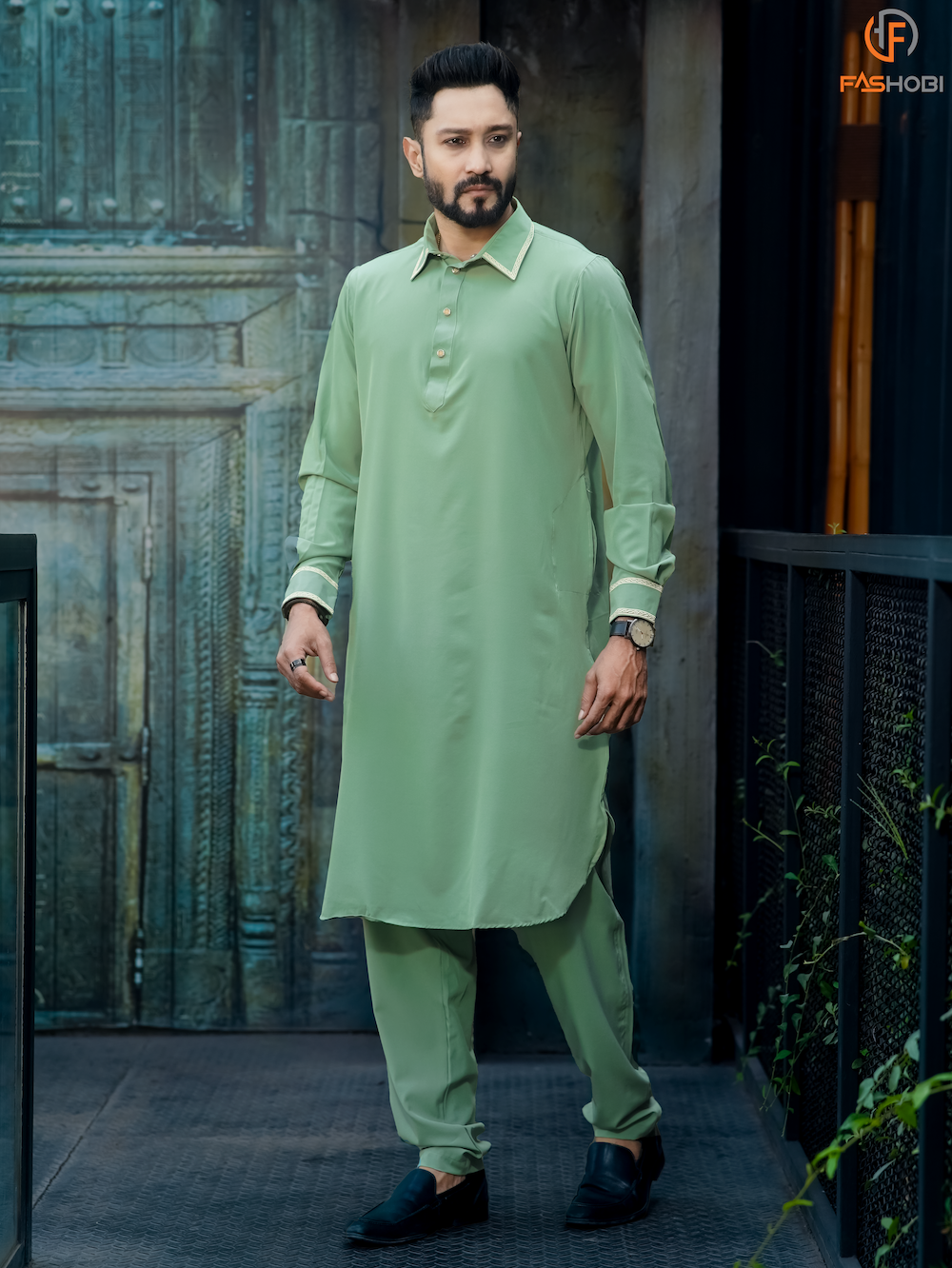 Pathani Kabli Set – Deep Lemon